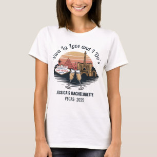 Custom Las Vegas Bachelorette Bride                T-Shirt