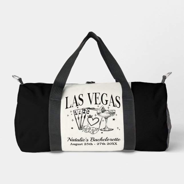 Custom Las Vegas Bachelorette Party Personalized Duffle Bag (Front)