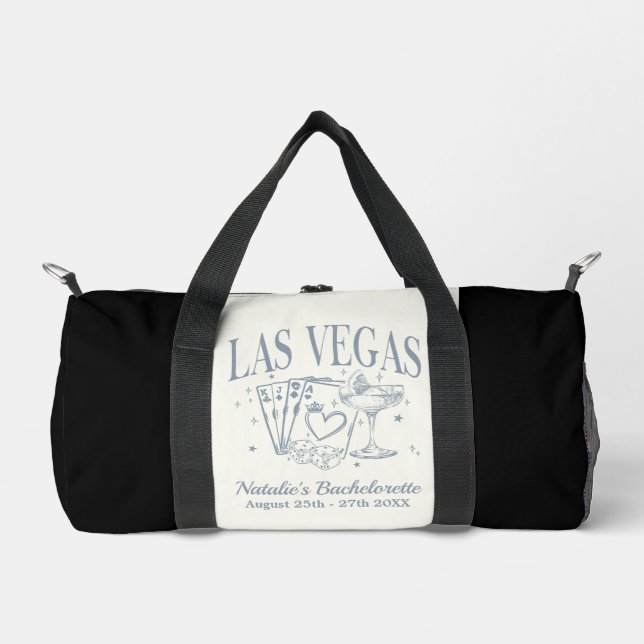 Custom Las Vegas Bachelorette Party Personalized Duffle Bag (Front)
