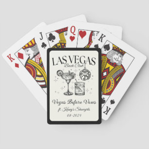 Custom Las Vegas Bachelorette Party Personalized Playing Cards