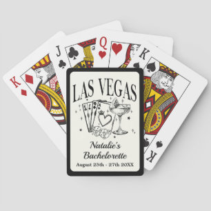Custom Las Vegas Bachelorette Party Personalized Playing Cards