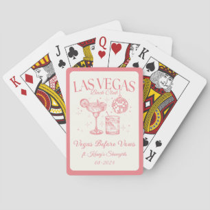Custom Las Vegas Bachelorette Party Personalized Playing Cards