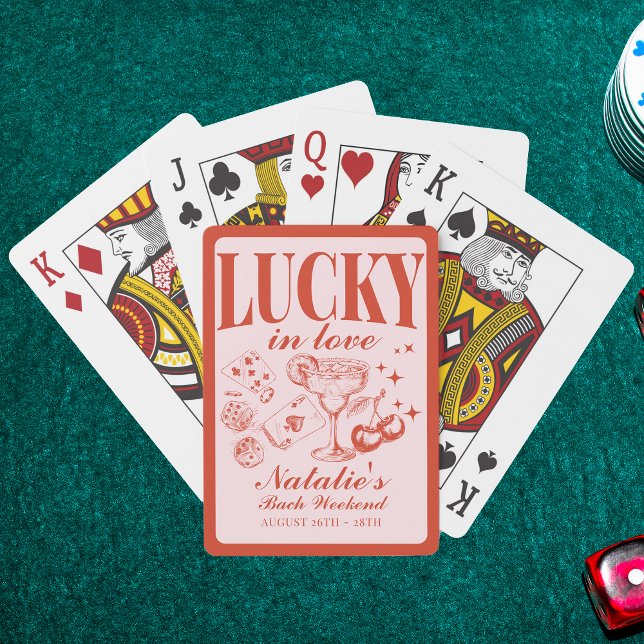 Custom Las Vegas Bachelorette Party Personalized  Playing Cards (Creator Uploaded)