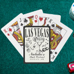 Custom Las Vegas Bachelorette Party Personalized Playing Cards<br><div class="desc">Elevate your Las Vegas bachelorette celebration with our Black and White Custom Las Vegas Bachelorette Party Personalized Poker Cards. Perfectly blending elegance and fun, these cards are designed to capture the essence of your "Vegas Before Vows" and "Lucky in Love Bachelorette Weekend" themes. Whether you're planning a lively Las Vegas...</div>