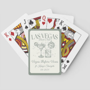 Custom Las Vegas Bachelorette Party Personalized Playing Cards