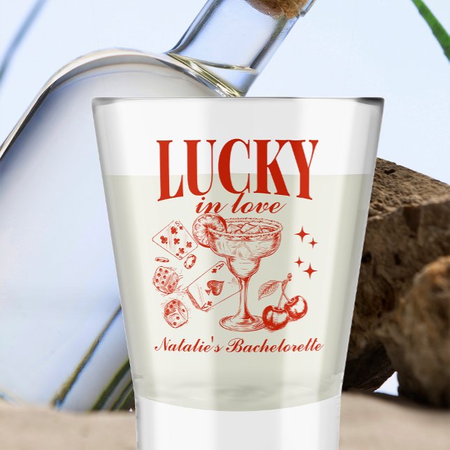 Custom Las Vegas Bachelorette Party Personalized Shot Glass (Creator Uploaded)