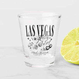 Custom Las Vegas Bachelorette Party Personalized Shot Glass