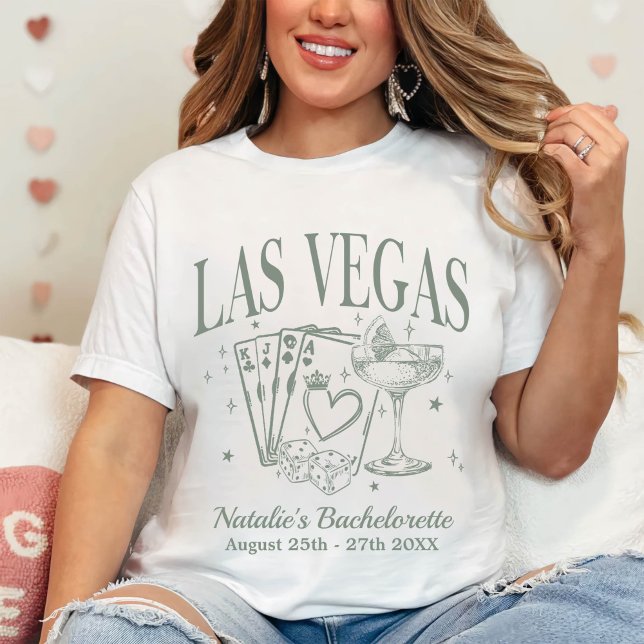 Custom Las Vegas Bachelorette Party Personalized T-Shirt (Creator Uploaded)