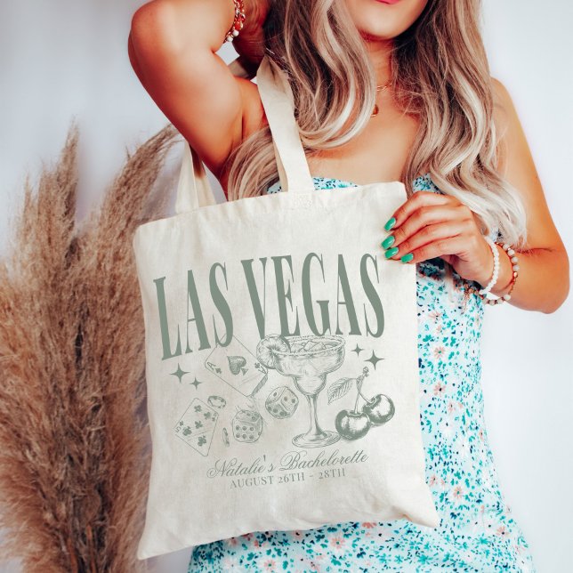 Custom Las Vegas Bachelorette Party Personalized Tote Bag (Creator Uploaded)