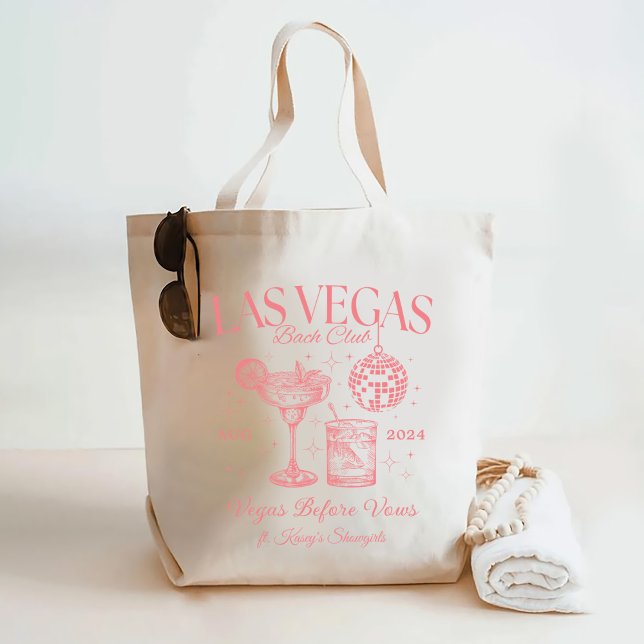 Custom Las Vegas Bachelorette Party Personalized Tote Bag (Creator Uploaded)