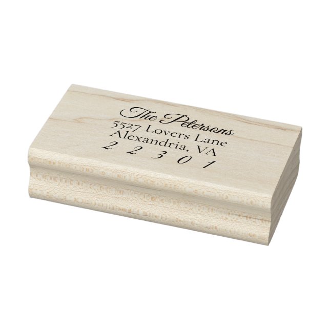 Custom Last Name Return Address Rubber Stamp (Stamp)