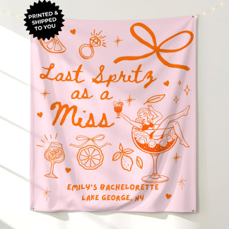 Custom Last Spritz as a Miss Bachelorette Party We Tapestry