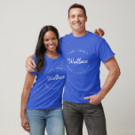 Custom lastname Established year Family Reunion T-Shirt<br><div class="desc">Our family love to connect and have fam jams and family reunions. I'm tasked to design the tshirt so I wanted to offer your family an easy-to use template to create your own family reunion,  personalized tshirt (see all the color and size options). This is shown in blue.</div>