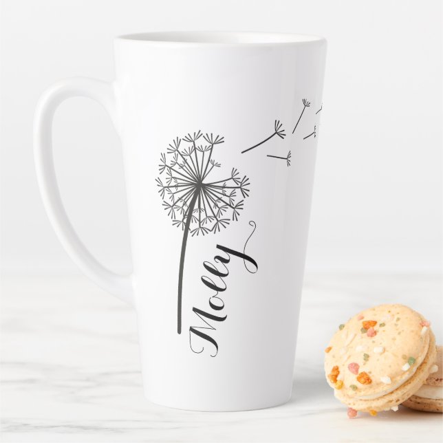 Custom Latte Flower Mug (In Situ)