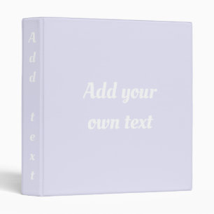 Custom. Lavender. Binder