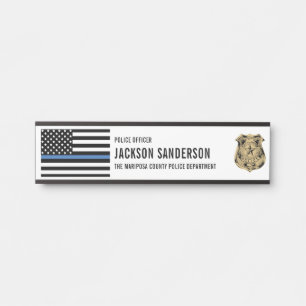 Custom Law Enforcement Officer Police Department Door Sign