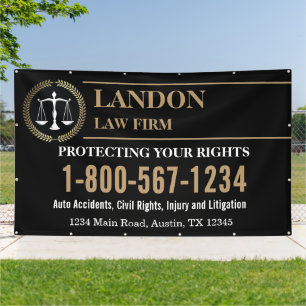 Custom Law Firm Attorney at Law Banner   Legal