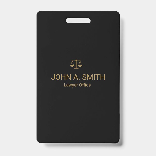 Custom Law Firm  Badge (Front)