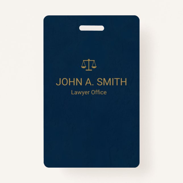 Custom Law Firm  Badge (Front)