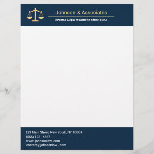 Custom Law Firm Letterhead