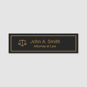 Custom Law Firm  Name Tag
