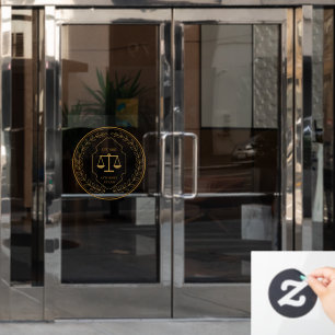 Custom Law Firm  Window Cling