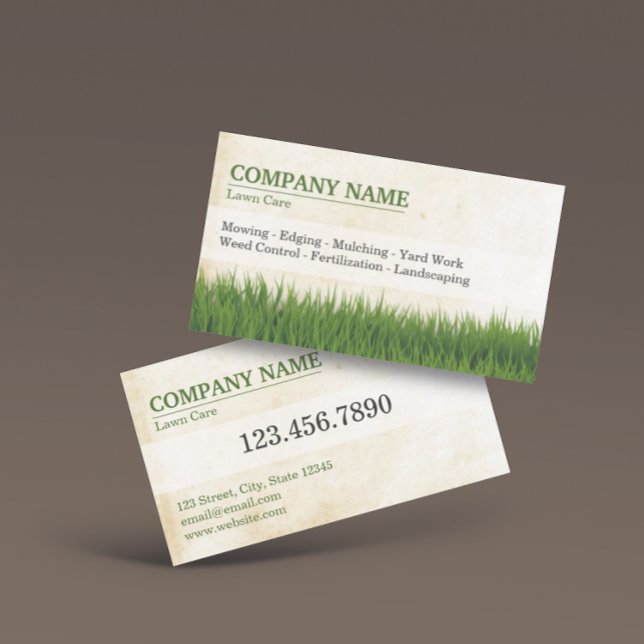 Custom Lawn Care Business Card (Creator Uploaded)