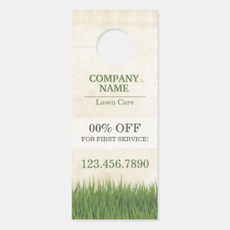 Custom Lawn Care Door Hanger