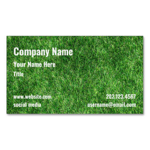 Custom Lawn Care Magnetic Business Card