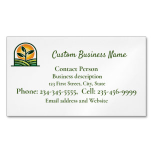 Custom Lawn Landscape Business Card Magnet