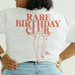 Custom Leap Year Frog Leaper Rare Birthday Club  T-Shirt<br><div class="desc">Dive into the birthday bash like a leapin' frog with our "Rare Birthday Club" tee! Unleash the leap year vibes with a dash of humour and a hilarious frog design. This personalized T-shirt is the ultimate unique gift for him and her, turning those born on the 29th of February into...</div>
