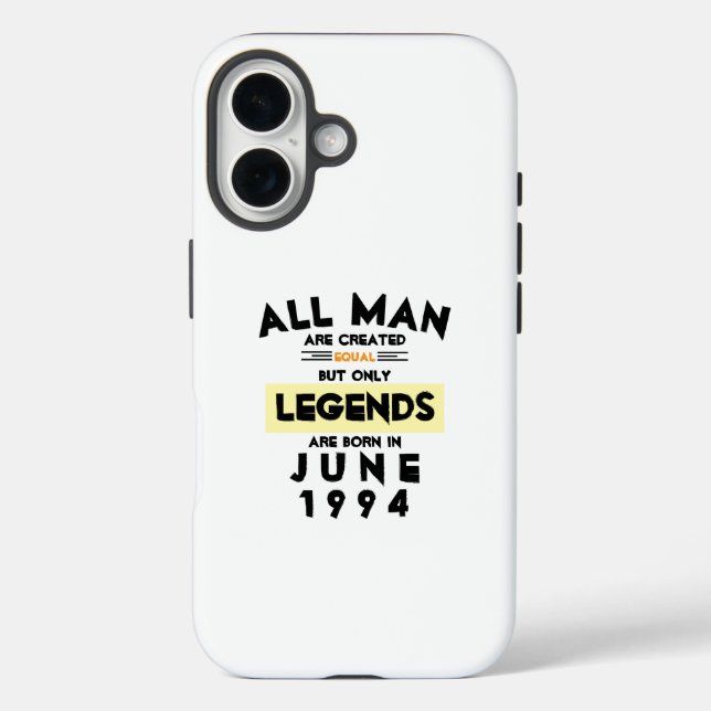 Custom Legends Are Born In Month Year Case-Mate iPhone Case (Back)