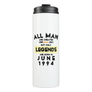 Custom Legends Are Born In Month Year Thermal Tumbler