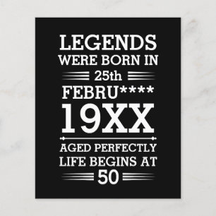 Custom Legends Were Born in Date Month Year Age