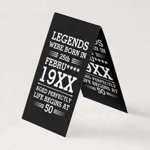 Custom Legends Were Born in Date Month Year Age
