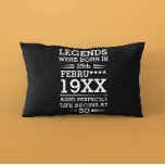 Custom Legends Were Born in Date Month Year Age Pillowcase<br><div class="desc">Custom legends were born in date month year age design can be a great design to show your date of birth and your age to everyone. As well as it could be a great gift for any birthday people and it can be awesome gift for your friend and family member...</div>