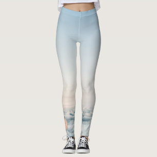 Custom Leggings Clouds with Monogram