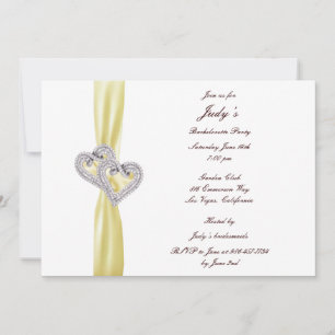 Custom Lemon Hearts Bachelorette Party Invitation