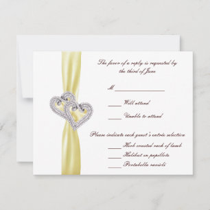 Custom Lemon Hearts Response Card