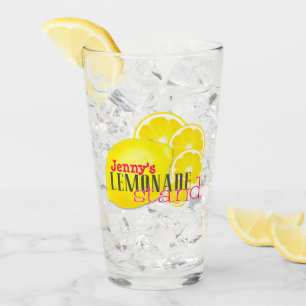 Custom Lemons for Lemonade Tumbler Drinking Glass