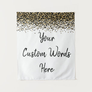 Custom Leopard Backdrop Personalized Photo Booth Tapestry