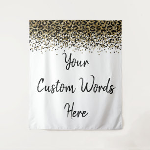 Custom Leopard Backdrop Personalized Photo Booth Tapestry