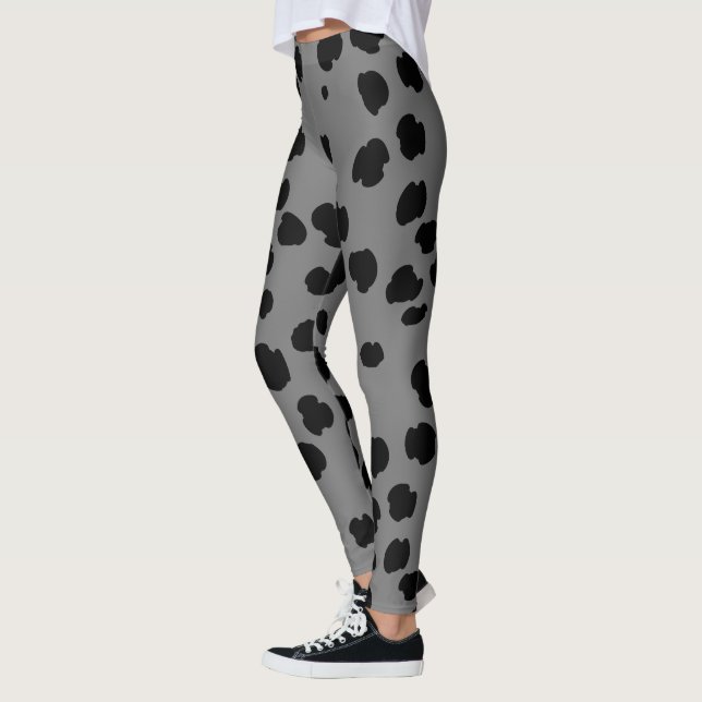Custom Leopard Leggings - High Waist Yoga Pants (Left)