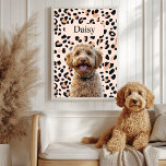 Custom Leopard Print Dog Photo with Name<br><div class="desc">Unleash your wild side with our Custom Leopard Print Dog Photo with Name! This personalized product combines a trendy leopard print background with a photo of your beloved dog and their name, creating a unique and stylish keepsake. Perfect for dog lovers, this custom item is ideal for adding a personal...</div>
