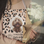 Custom Leopard Print Dog Photos Apron<br><div class="desc">Add a touch of personality to your kitchen with our Custom Leopard Print Dog Photo Apron! This stylish apron features a trendy leopard print design, personalized with a photo of your beloved dog and their name. Made from high-quality, durable fabric, it’s perfect for cooking, baking, or grilling while keeping you...</div>