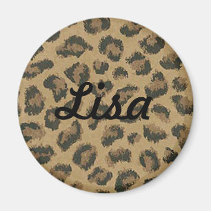 Custom Leopard Skin Magnet