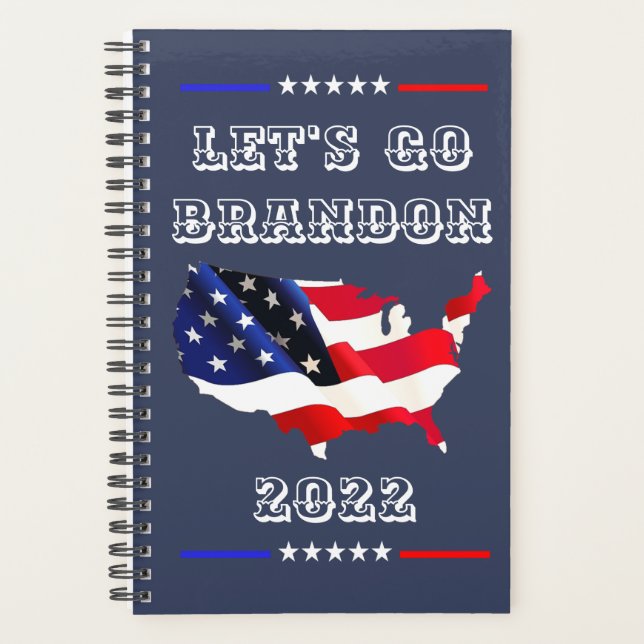 Custom LET'S GO BRANDON Funny FJB Weekly Monthly Planner (Front)