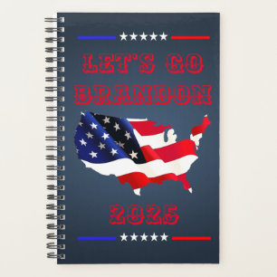 Custom LET'S GO BRANDON Trump 2025 Weekly Monthly Planner
