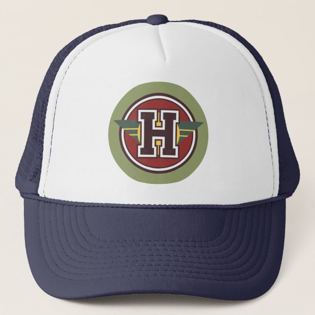 Custom Letter "H" Trucker Hat (Front)