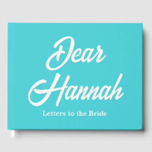 Custom Letters to the Bride Hen Do Bridal Shower Guest Book